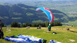 Paragliding CRASH in Switzerland [upl. by Tsew]