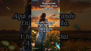 Miercoles gracias Dios soberano amistad musicacristiana buenosdias reels [upl. by Middendorf]