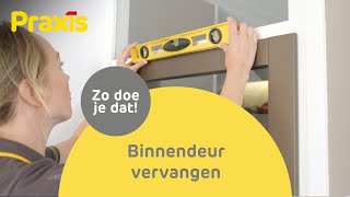 Zo vervang je een binnendeur  Stappenplan Praxis [upl. by Acirret]