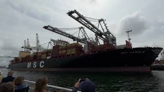 Touring the Maasvlakte 1 and 2 Rotterdam Encounter with the Worlds Largest Container Ship [upl. by Adihaj]