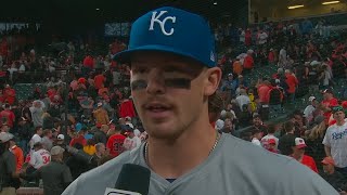 Bobby Witt Jr Postgame Interview after His First Career Playoff Game [upl. by Danziger]