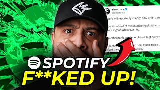 Spotify No Longer Paying Artists For Streams In 2024 [upl. by Tierney597]