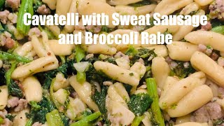 Cavatelli with Sweet Sausage and Broccoli Rabe [upl. by Eanel]