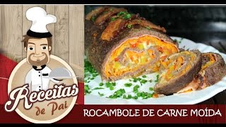 RECEITA ROCAMBOLE DE CARNE MOIDA FÁCIL 27 Receitas de Pai [upl. by Ardnauq]