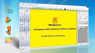 Richpeace CAD Software Online LessonsCreate Picture of pattern V9 [upl. by Ressay234]