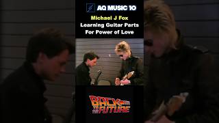 Michael J Fox Learning Guitar Parts For Back to the Future From Paul Hansen [upl. by Aneleh]