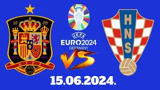 Euro 2024 derbi Grupe B Španija protiv Hrvatske [upl. by Lymn761]