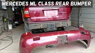 MercedesBenz ML320 Rear Bumper Removal In 1 Minute [upl. by Ahsienaj142]