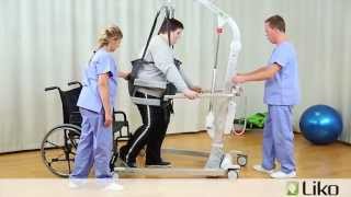 HillRom  Liko® Lifts amp Slings  Gait Training Bariatric Patient [upl. by Elrem]