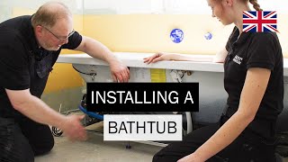 Installing a bathtub  KALDEWEI [upl. by Aynahs]