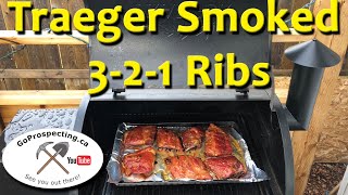 Traeger Smoked 321 Pork Ribs [upl. by Nial]