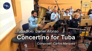 Concertino for Tuba Solo for Tuba and Symphonic Band by Carlos Marques  Banda Sinfónica da PSP [upl. by Tamah]