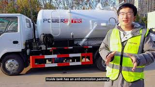 ISUZU 5CBM Moro Pump Vacuum Sewage suction Trucks wwwisuzuvcom [upl. by Suzzy]