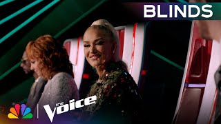 GORGEOUS Voice Tempts Coaches Bublé and Gwen To Turn Their Chairs  Voice Blinds [upl. by Kirre]