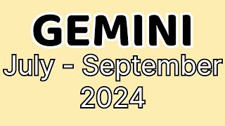 Gemini MAGSASAYA KA NA Tagalog July  September 2024 Tarot Reading Horoscope Kapalaran Philippines [upl. by Oht680]