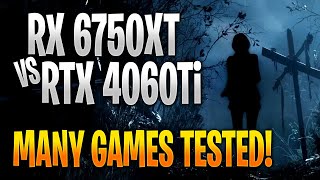 AMD RX 6750 XT vs Nvidia RTX 4060 Ti  Game Benchmark Tests and Gameplay [upl. by Eceeryt]