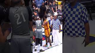 Gary Payton gets heated at Jordan Crawford at the Big 3 TheBig3 GaryPayton NBA basketball [upl. by Gelasius437]