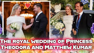 Heres how the royal wedding of Princess Theodora of Greece and Matthew Kumar unfolded in Athens [upl. by Aelak]