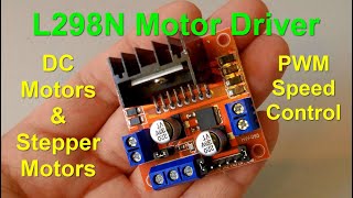 L298n Dual HBridge Motor Driver  DC Motors  PWM  Stepper Motors  EyeOnStuff [upl. by Jarrid48]