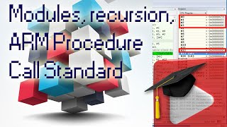 9 Modules Recursion ARM Application Procedure Call Standard AAPCS [upl. by Madison]