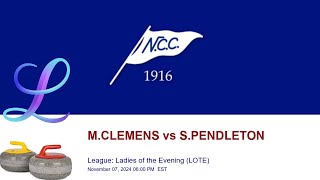 🥌 NCC League Ladies of the Evening LOTE  MCLEMENS vs SPENDLETON [upl. by Kciregor]