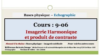 0906 Imagerie harmonique et produit de contraste  ECHOGRAPHIE [upl. by Munford]