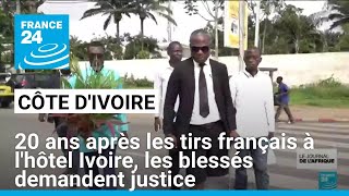 Côte dIvoire  20 ans après les tirs français à lhôtel Ivoire les blessés demandent justice [upl. by Leehar]