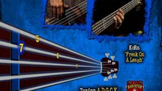 IMV  Fieldy from Korn VIDEO TABS Freak On a Leash BASS lesson [upl. by Bein]