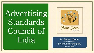 22 Advertising Standards Council of India ASCI [upl. by Naujid483]