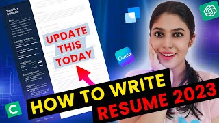 How To Write a Resume 2023  Resume Format  Tamil [upl. by Rolland149]