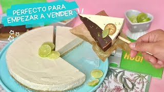 Pay de limon sin horno fácil 🥧🍋 postre en licuadora perfecto PARA VENDER 🤑 Pay con galletas marías [upl. by Vogele]