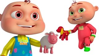 Five Little Babies Playing With Dough  Learn Farm Animals  Cartoon Animation For Kids [upl. by Eitteb58]