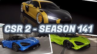 CSR2  Season 141  Next Prestige amp Prize Cars [upl. by Etom]