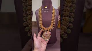 bottu mala  gold haram designs 2024 jewellery gold [upl. by Charry618]