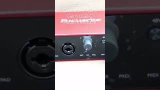 Focusrite Scarlett 4i4 3rd Gen USBC Audio Interface short microphone studio best audio mic [upl. by Irwin]