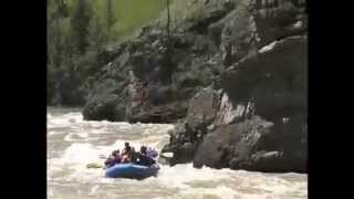 Gallatin River Rafting with Montana Whitewater Raft Company near Big Sky and Yellowstone Park [upl. by Inwat918]