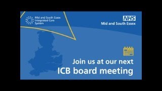 Mid and South Essex Integrated Care Board Meeting 14 November 2024 [upl. by Suhpoelc825]