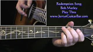 Bob Marley Redemption Song  Guitar Play Thru [upl. by Anaert]