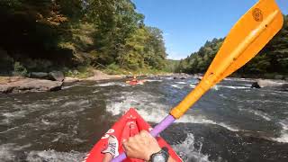 White water kayaking Ohiopyle PAlower Yough Youghiogheny river [upl. by Krall]