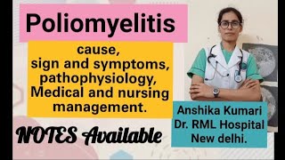 Poliomyelitis communicable disease MSN NursingANM GNM Notes available 👍 [upl. by Assil]