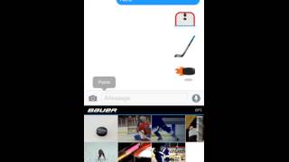 The Bauer Hockey Keyboard App  Hockey Emoticons [upl. by Tlihcox]