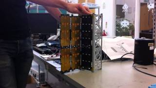 CubeSat deployable solar panel prototype test [upl. by Eneryt]