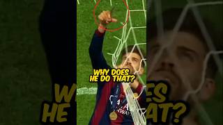 Why Piqué CUTS the Goal Net ✂️⚽️ [upl. by Eedyak]