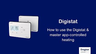 Digistat  how to use the Drayton Digistat and master app controlled heating [upl. by Emawk]