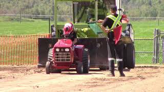 Orangeville fair 2024 650lb kids garden tractor pull [upl. by Nnanerak756]