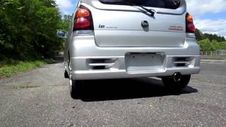 Exhaust Sound Alto works HA22S Metal Catalyzer amp Suzuki Sport Type Spx [upl. by Oly962]