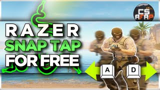 ❗STILL WORKING post patch❗RAZER SNAP TAP FOR FREE on ANY KEYBOARD NULL BINDS  CS2 afap [upl. by Noseyt]