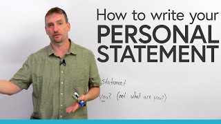 How to write a PERSONAL STATEMENT for university or college [upl. by Michell]