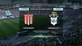 Fútbol en vivo Estudiantes  Gimnasia LP Fecha 8 Torneo Primera División 2014 FPT [upl. by Anaerol]