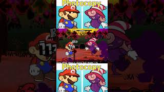 Friday Night Funkin Photocopy TTYD Sprites VS Mario shorts [upl. by Newo]